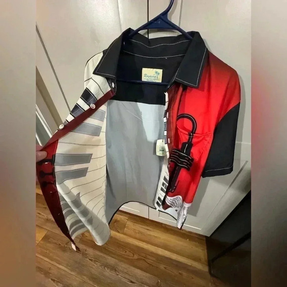 Royaura Men's Nostalgic Music Shirt Short Sleeve Shirt- L NWT - Picture 10 of 11